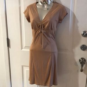 Moda International Camel Color Dress - Size: 4